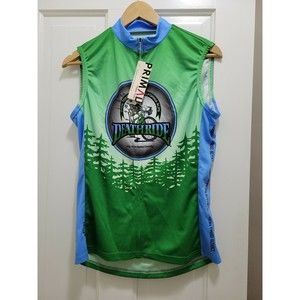Primal Women's Cycling Jersey Full Zip L Large Death Ride NEW NWT CA Alps Skull